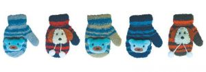 Rękawiczki boy frotte z maskotką R-100