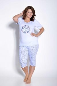 209 PIŻAMA DAMSKA MAGDA KRÓTKA 4XL-6XL